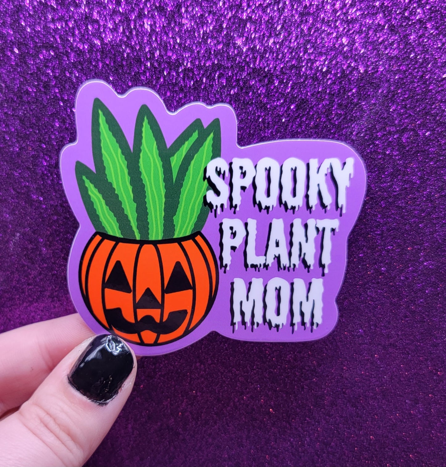 Spooky Plant Mom Sticker 2.75"x3"