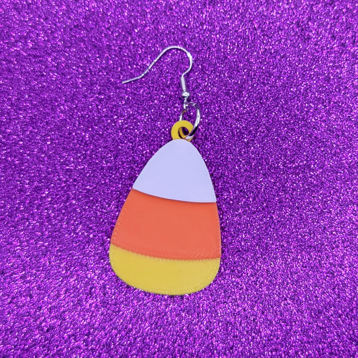 Halloween Candy Corn Earrings 3D Printed