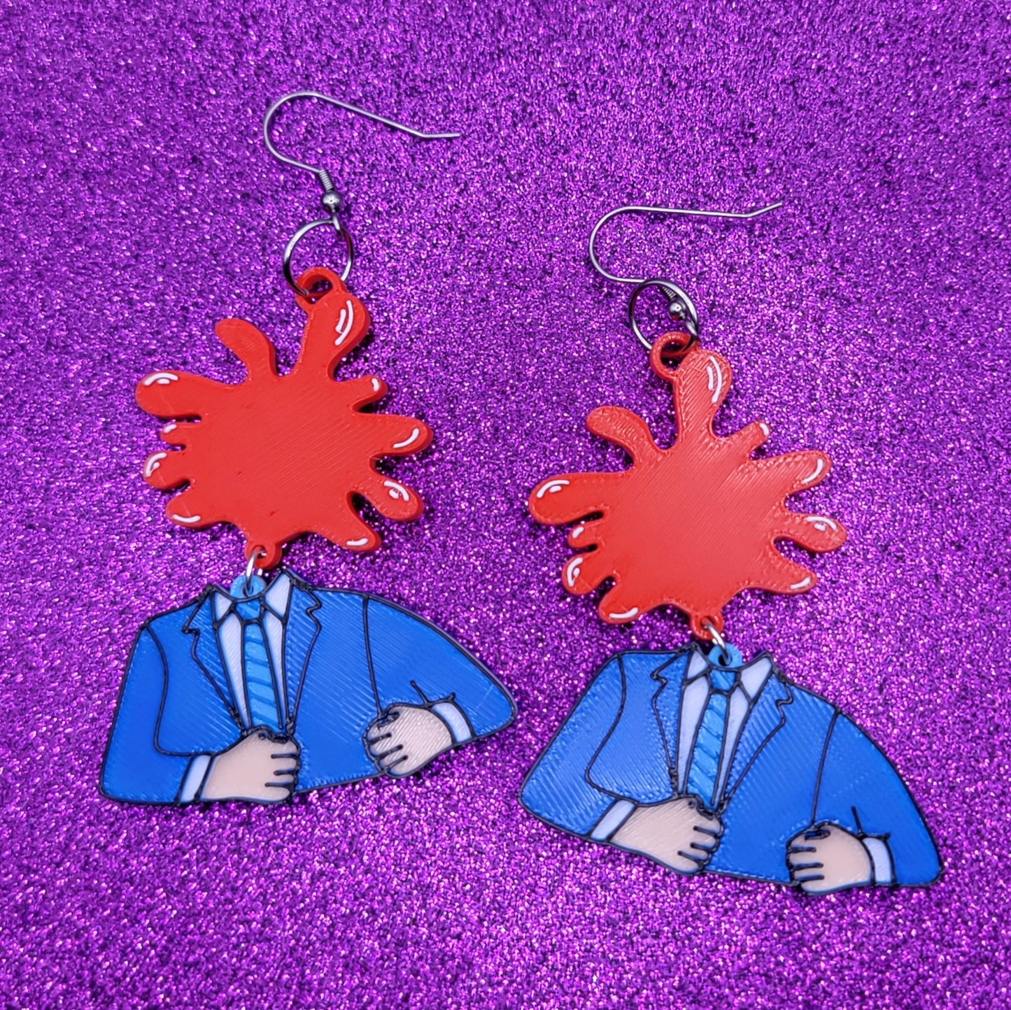 Scanners 3D Printed Statement Earrings