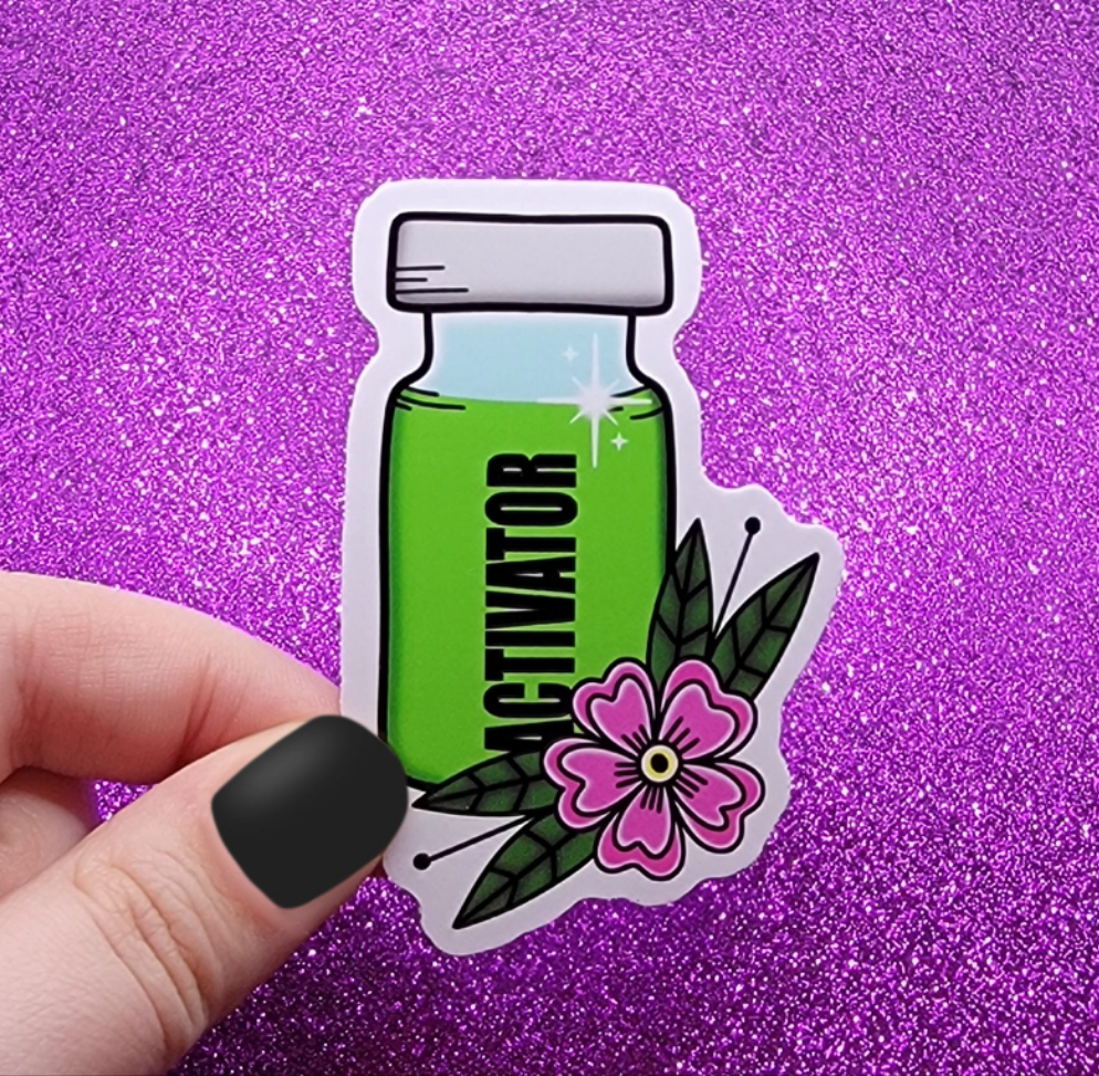 Activator Vial Sticker 3"x3"