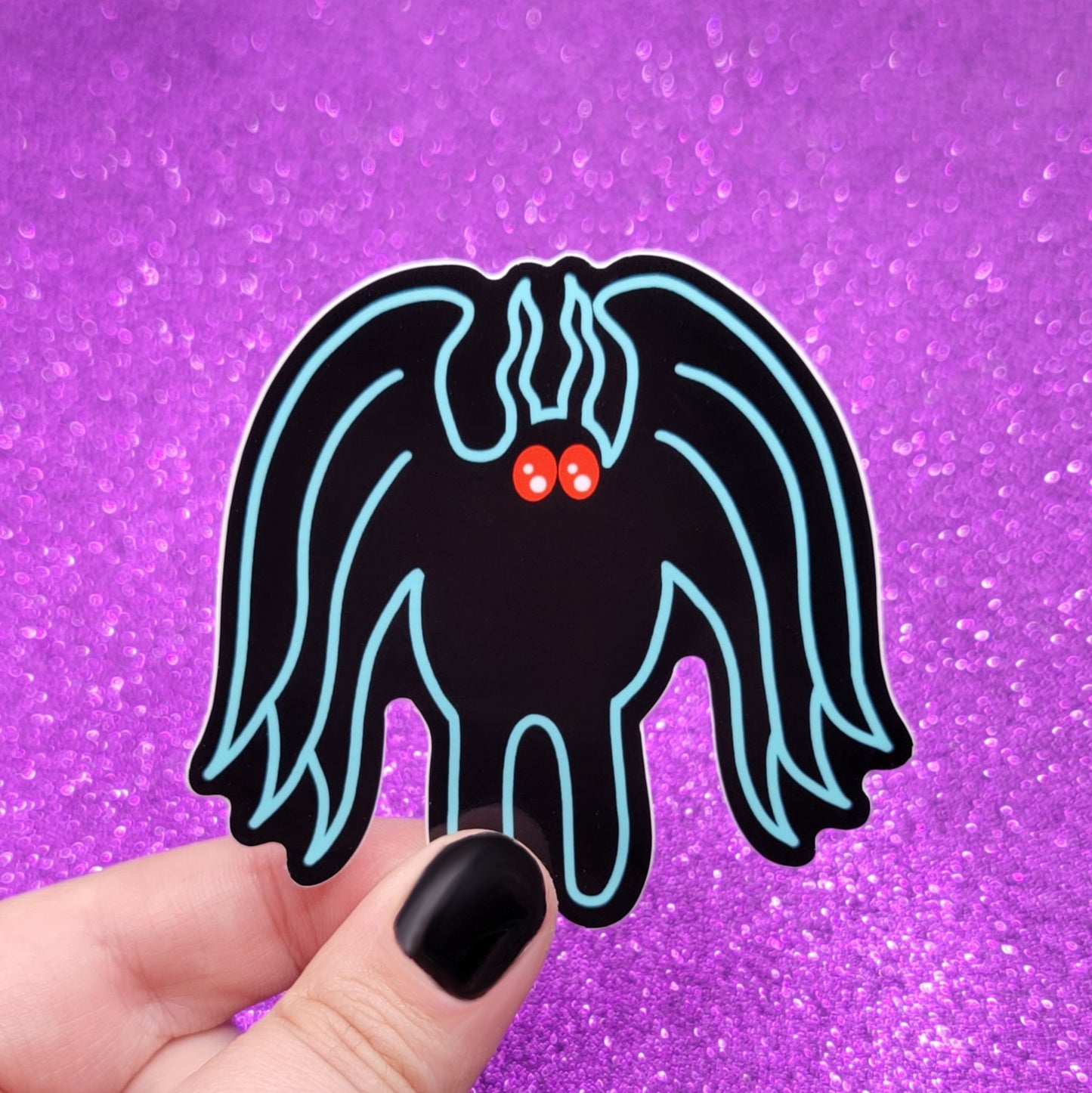 Mothman Cryptid Sticker 3"x2.5"