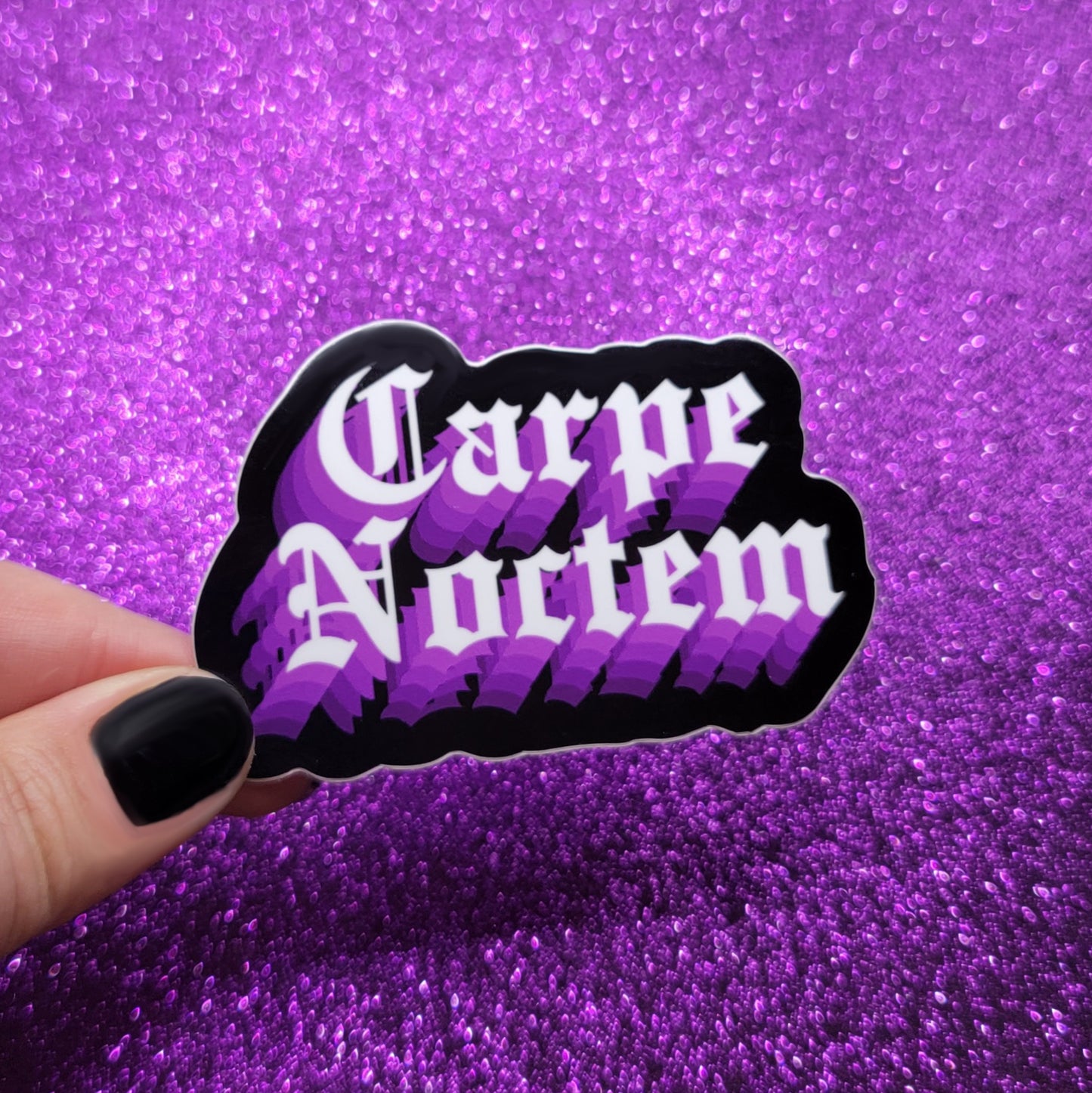 Carpe Noctem Seize The Night Sticker 2.5x3.5"