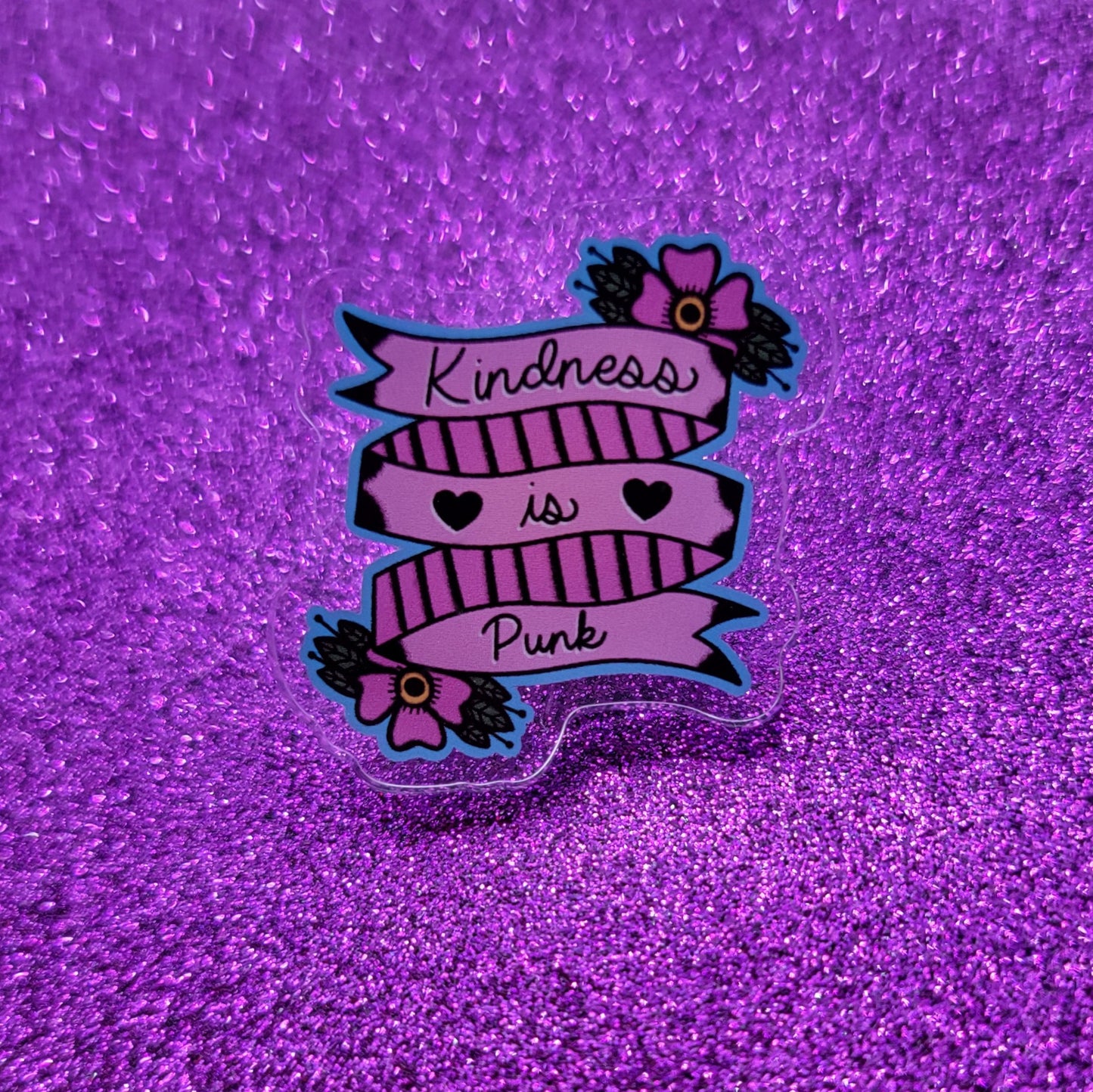 Kindness Is Punk Acrylic Pin