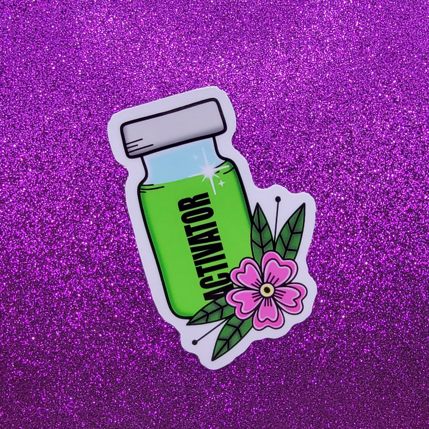 Activator Vial Sticker 3"x3"