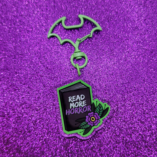 Read More Horror Books Acrylic Keychain 2"