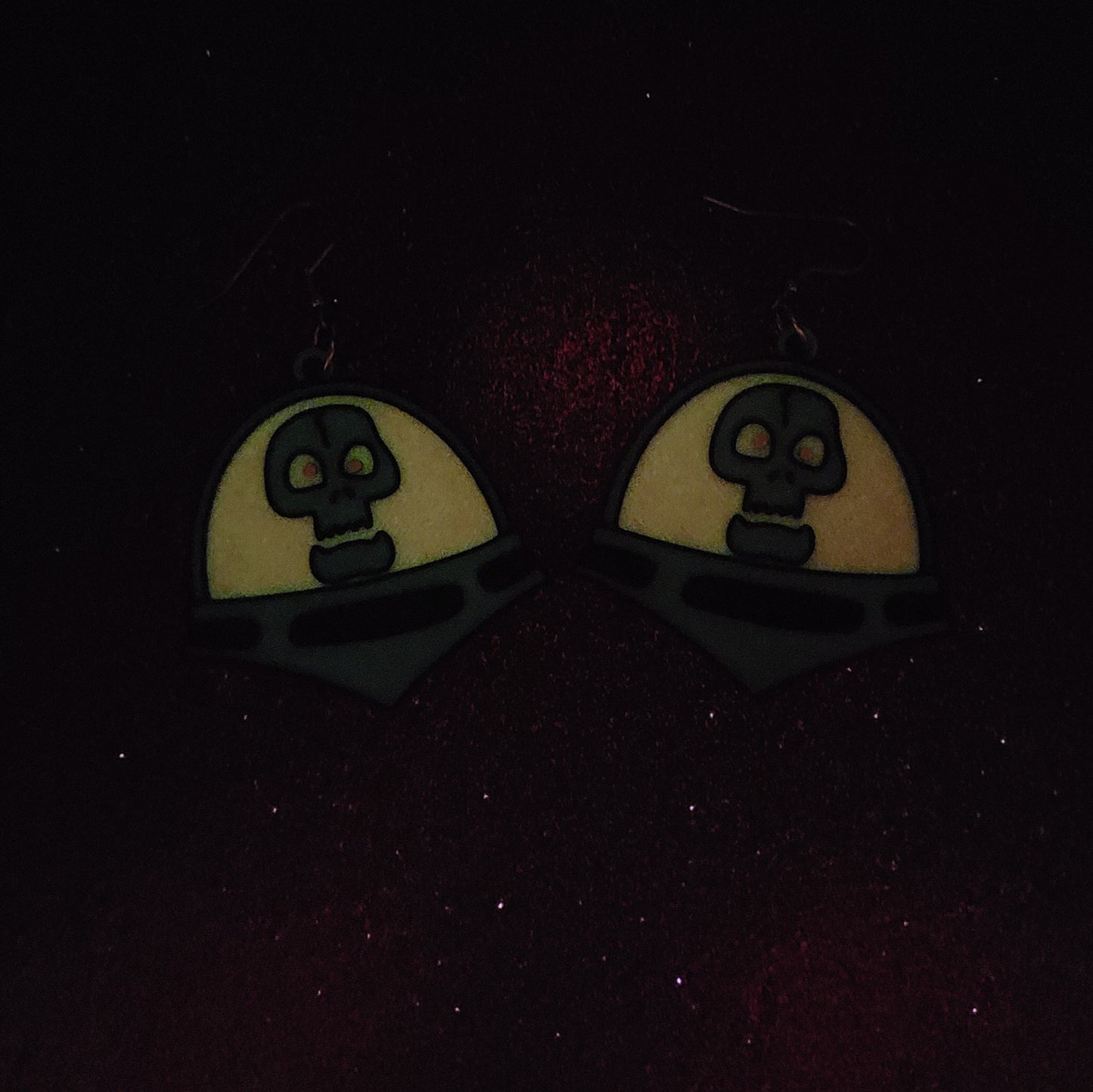 Space Kook Statement Earrings 3D Printed