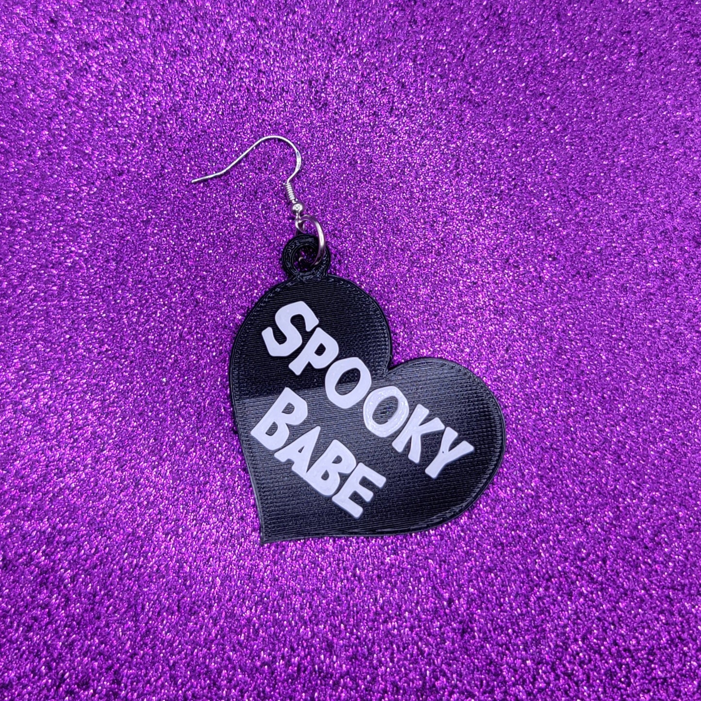 Spooky Babe Statement Earrings 3D Printed