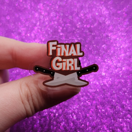 Final Girl Acrylic Pin