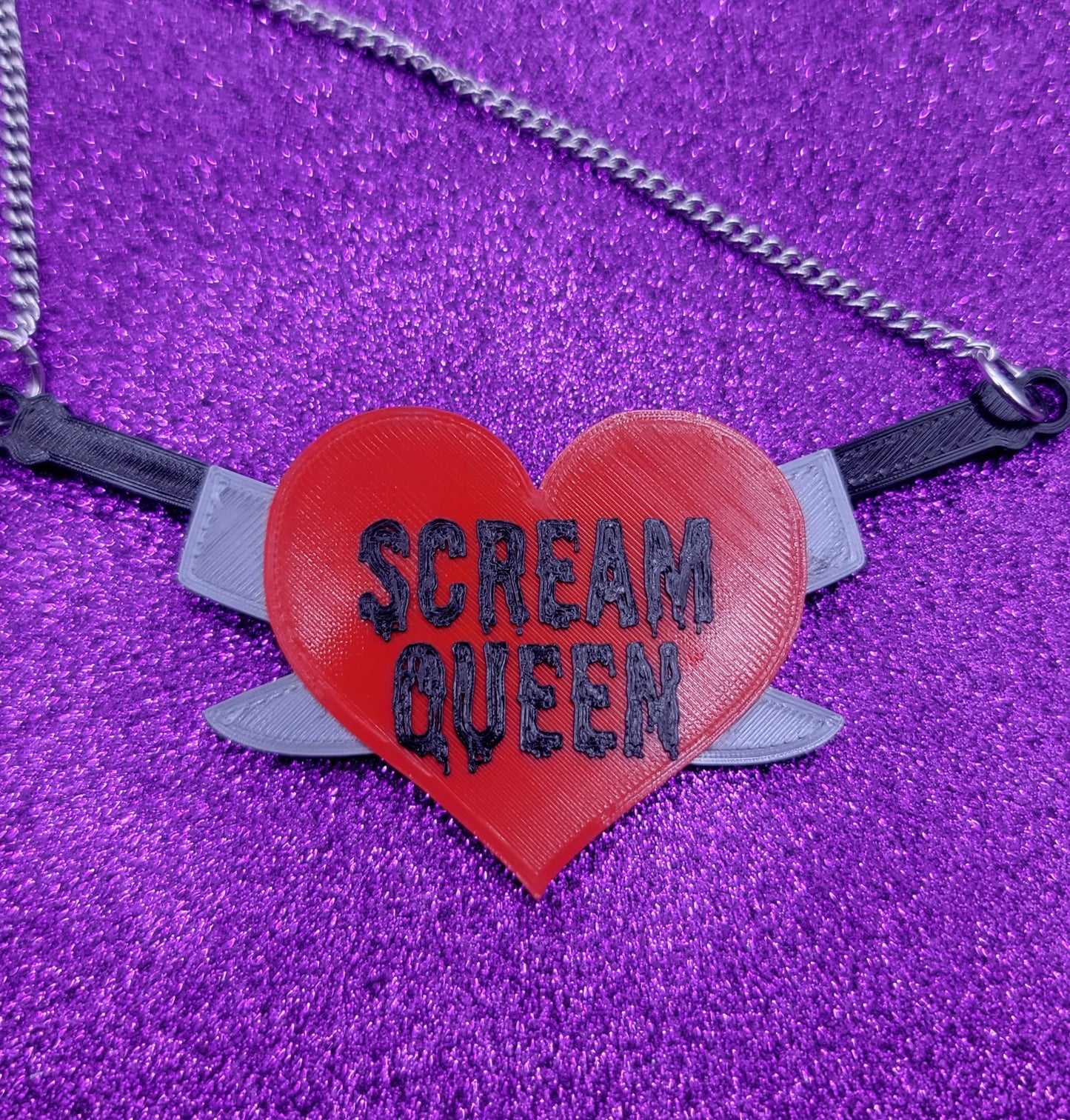 Scream Queen Horror Movie Statement Necklace