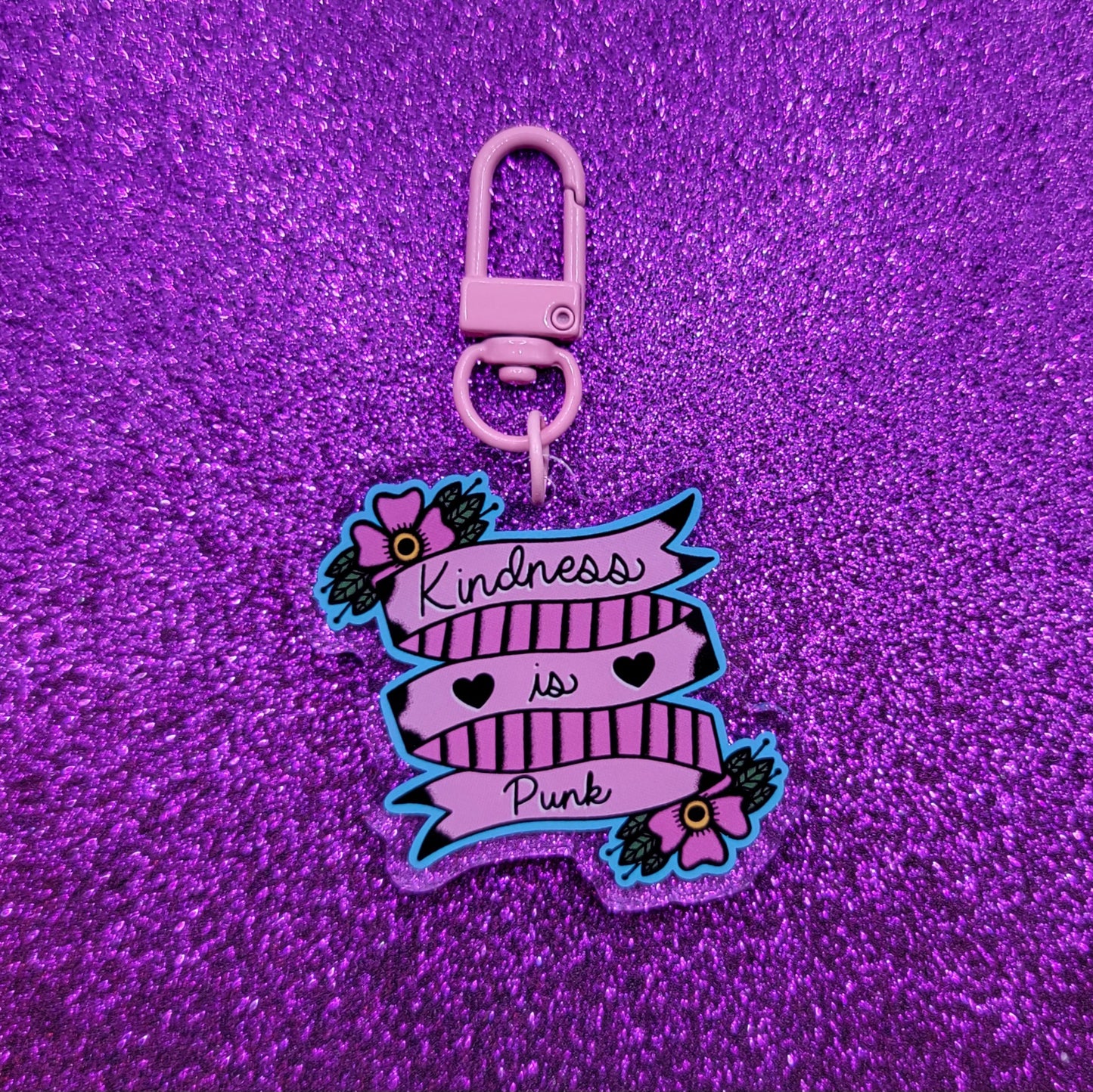 Kindness Is Punk Acrylic Keychain 2"