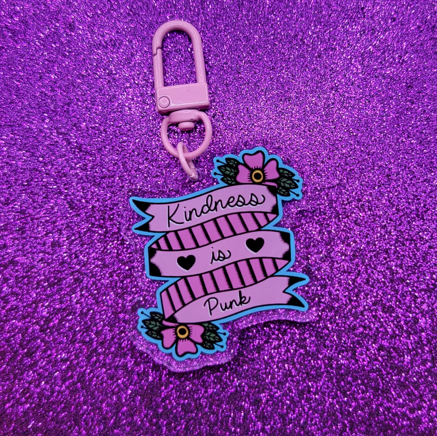 Kindness Is Punk Acrylic Keychain 2"