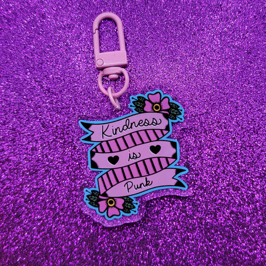 Kindness Is Punk Acrylic Keychain 2"