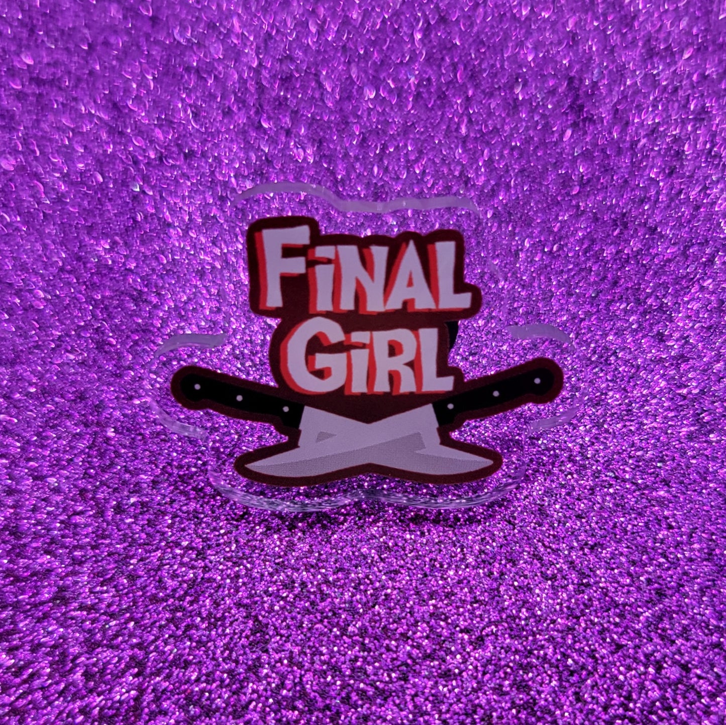 Final Girl Acrylic Pin