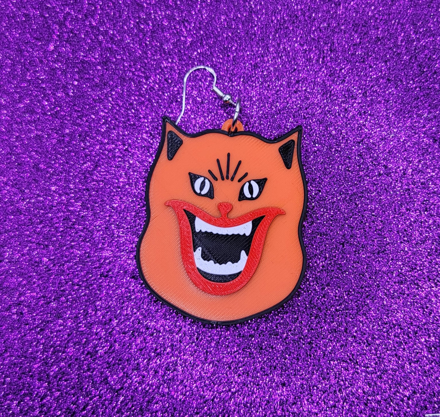 Hausu Horror Movie Statement Earrings 3D Printed