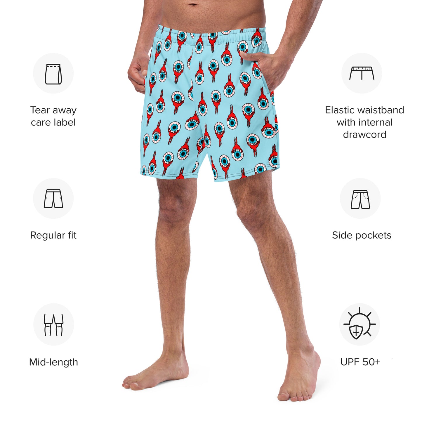 Eyeball Men's swim trunks